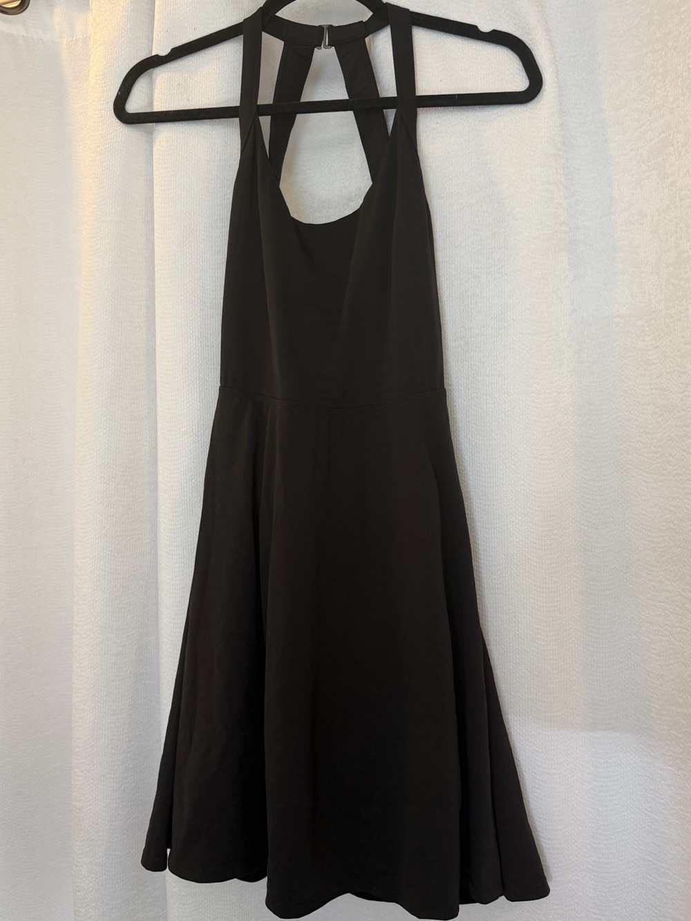 Black Halter Fit & Flare Dress